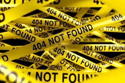 404 Error - Seite nicht gefunden